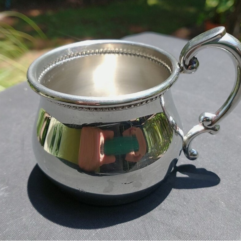 Elegant Silver Pewter Mug